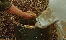 Lesbians love fucking covered in horse