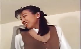Japanese girl shitting in public