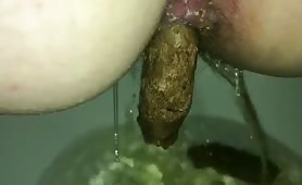 Huge turd from big ass