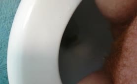 Sweet babe shits in toilet