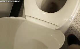 Busty brunette decides to poop a lot in toilet