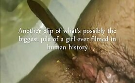 The girl with the biggest shits  