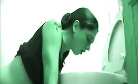 Cute girl burping and puking