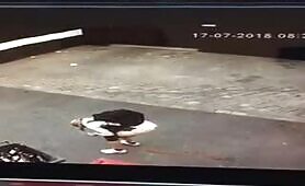 Desperate diarrhea- Caught on CCTV