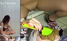 Eating her 8 biggest piles