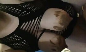 Girl eat shit while fucked from behind