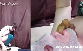 Woman Becomes a Human Toilet