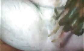 She is ready to shit